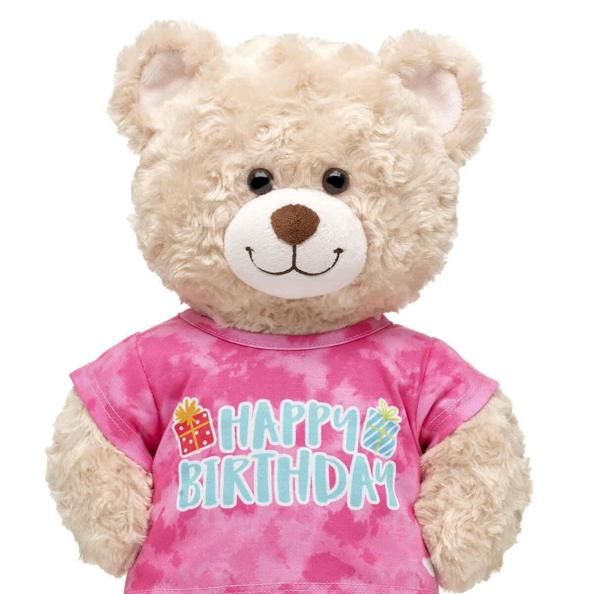 Pink Tie-Dye Birthday T-Shirt for Stuffed Animals - US 4678