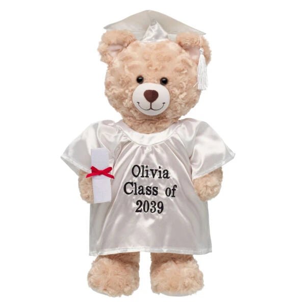 Personalized Embroidered White Graduation Set | Build A Bear - US 6090
