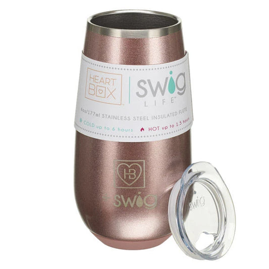6 oz. HeartBox x Swig Life Stemless Flute | Build-A-Bear® - US 1307