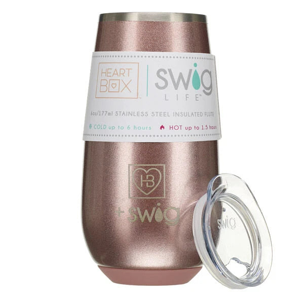 6 oz. HeartBox x Swig Life Stemless Flute | Build-A-Bear® - US 6222
