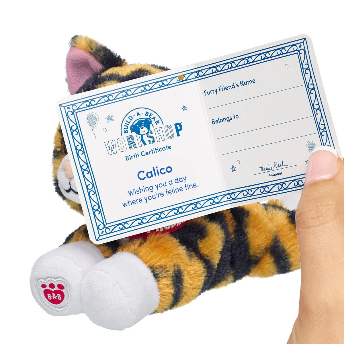 Build-A-Bear Mini Beans Promise Pets Calico Stuffed | BAB - US 0200