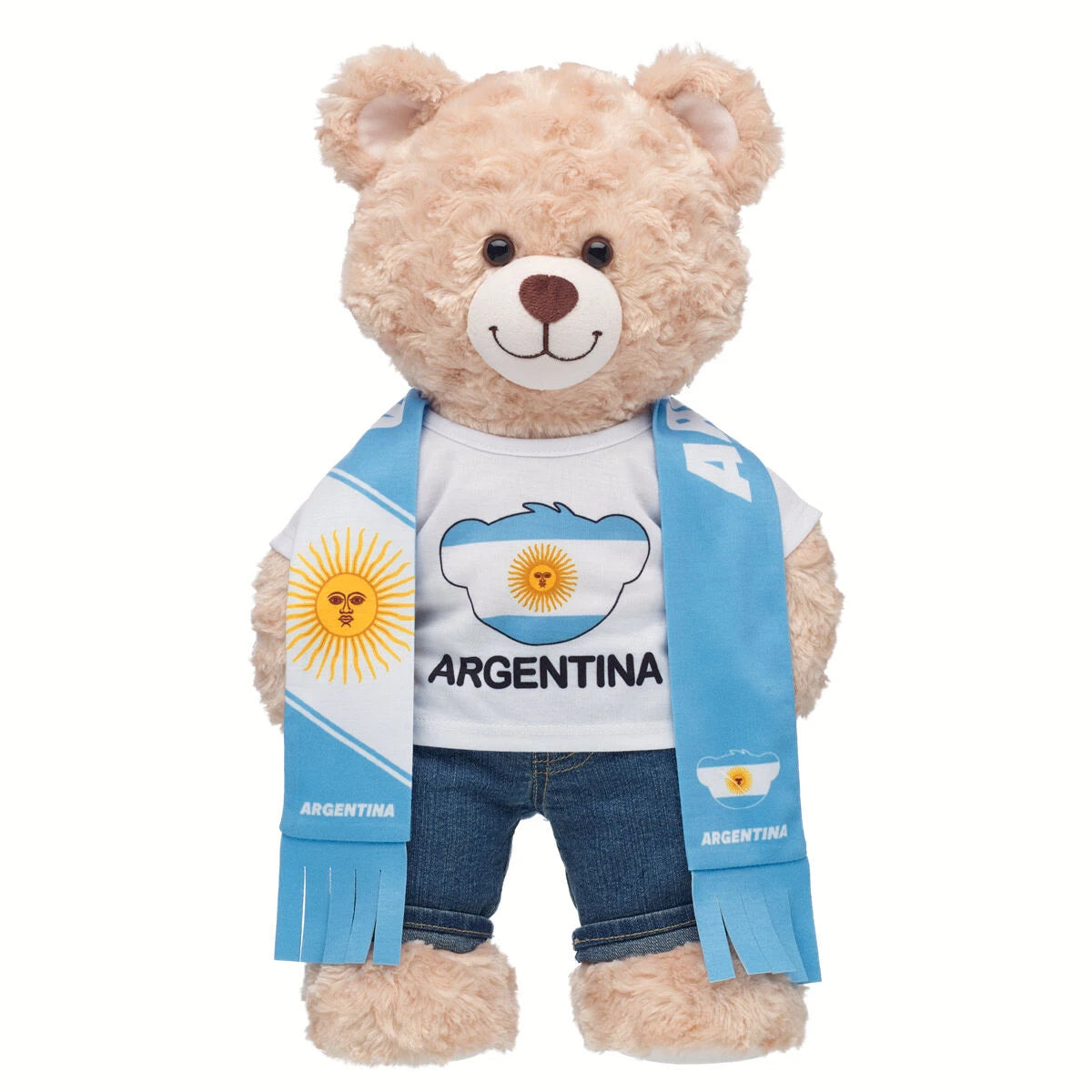 Argentina Scarf & T-Shirt Set | Build-A-Bear - US 9270