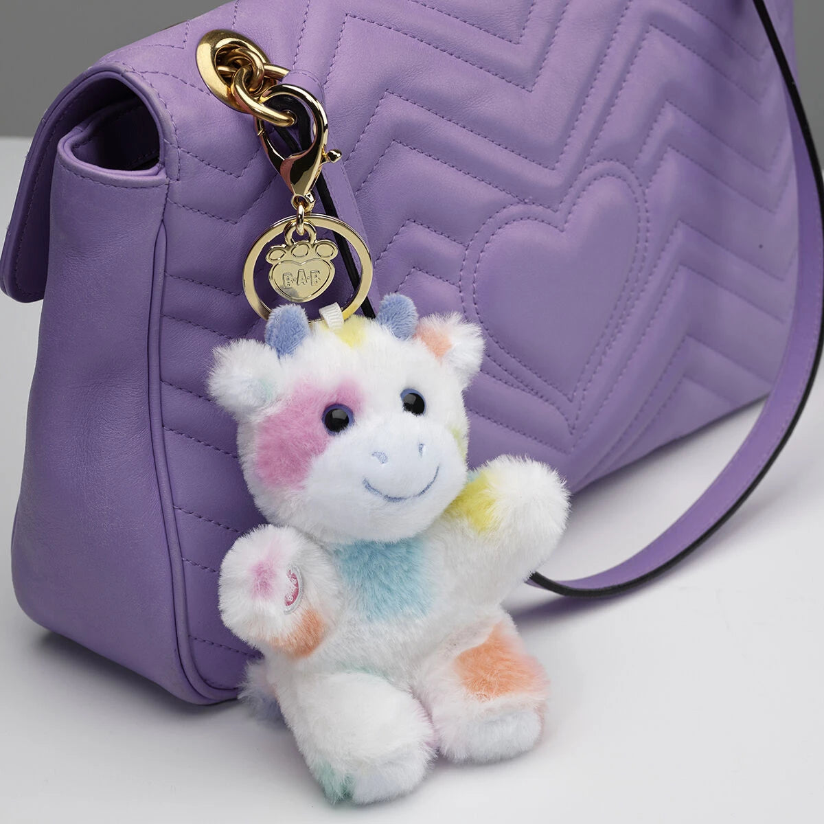 Colorful Splatter Cow Plush Bag Charm | Build-A-Bear - US 1062