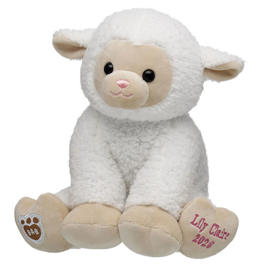 Embroidered Lamb Stuffed Animal Spring Gift Set Easter BAB - US 0773
