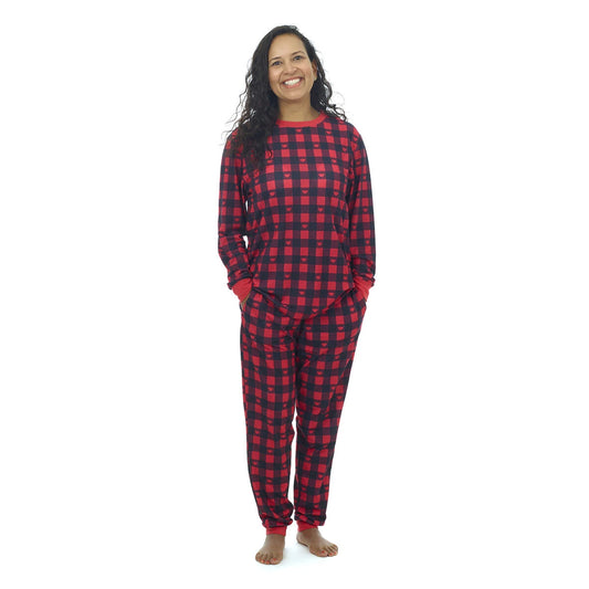 Build-A-Bear Pajama Shop™ Buffalo Check Top - Adult - US 4505