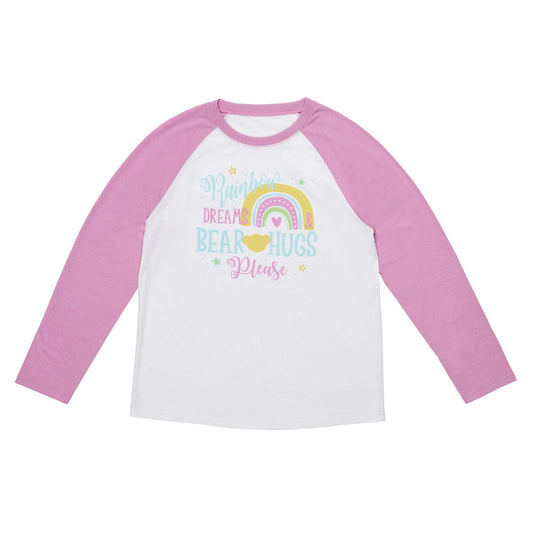 Build-A-Bear Pajama Shop™ Rainbow Dreams & Bear Hugs Please PJ Top - Adult - US 4745