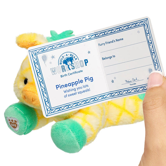 Build-A-Bear Mini Beans Pineapple Pig Stuffed Animal | BAB - US 3647