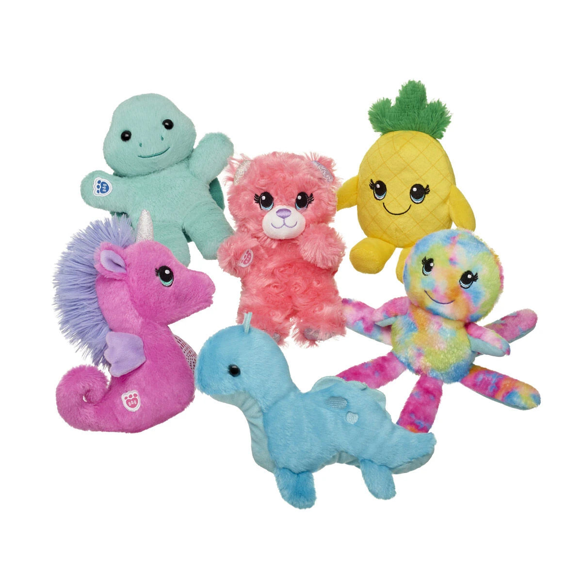 Mini Beans Rainbow Octopus Stuffed Animal - US 9121