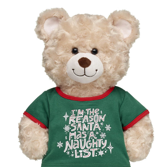 "Glisten and the Merry Mission" Naughty List T-Shirt | Build-A-Bear® - US 3202