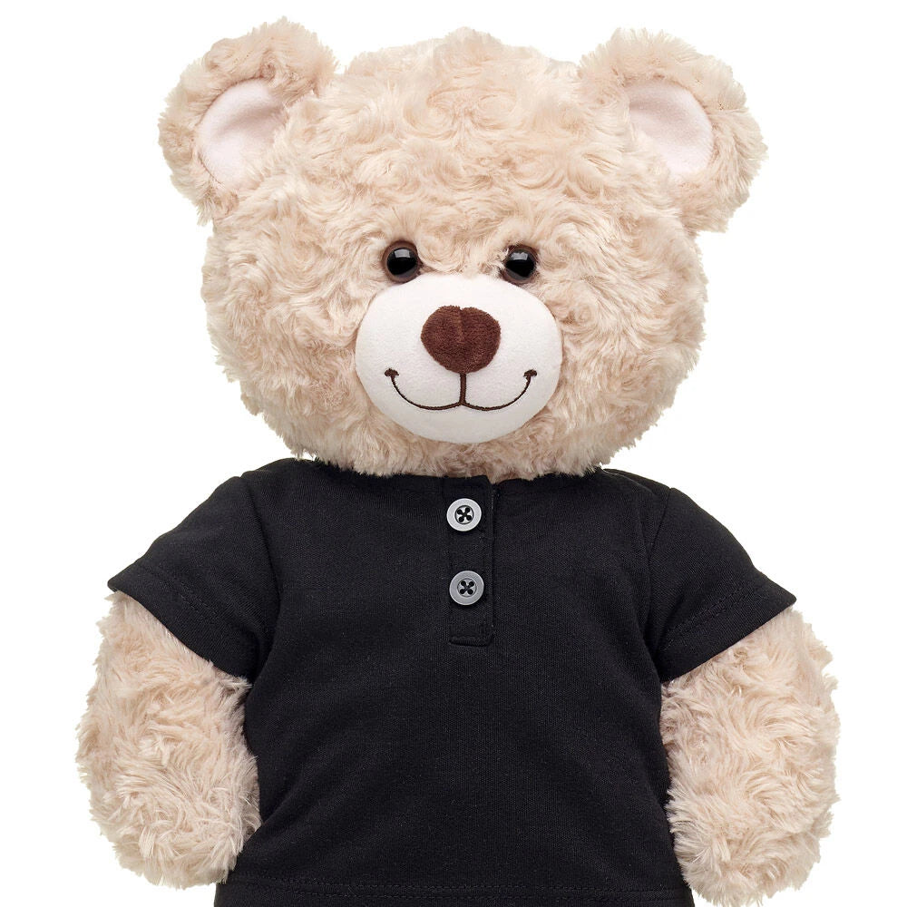 Black Henley T-Shirt for Stuffed Animals | Build-A-Bear® - US 6455