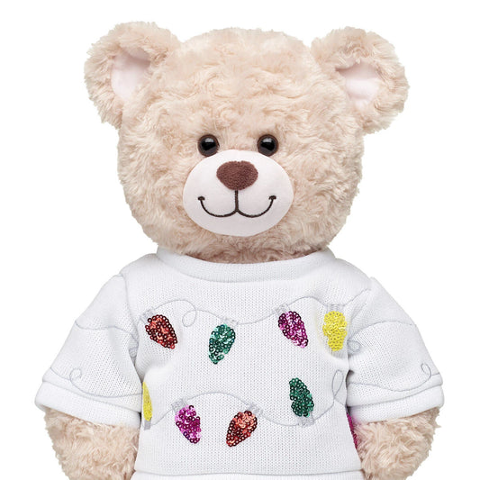 Tipsy Elves Sequin Lights Ugly Christmas Sweater for Stuffed Animals | Build-A-Bear® - US 4201