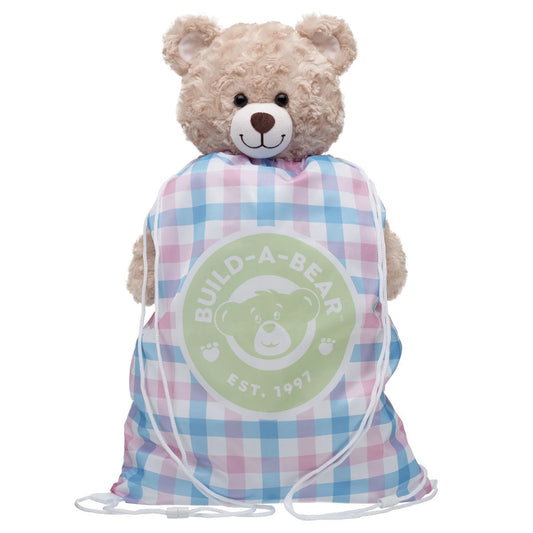 Spring Gingham Toy Bear Carrier | Build-A-Bear - US 3384