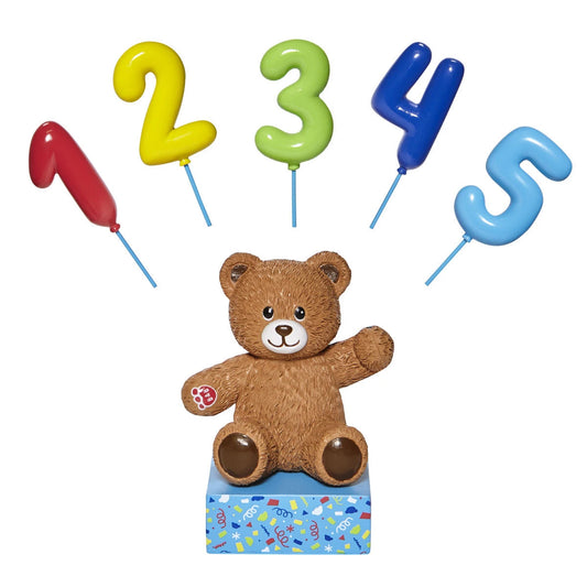 Build-A-Bear® Brown Bear Base with CeleBEARate Balloon Inserts (1-5) - US 5180