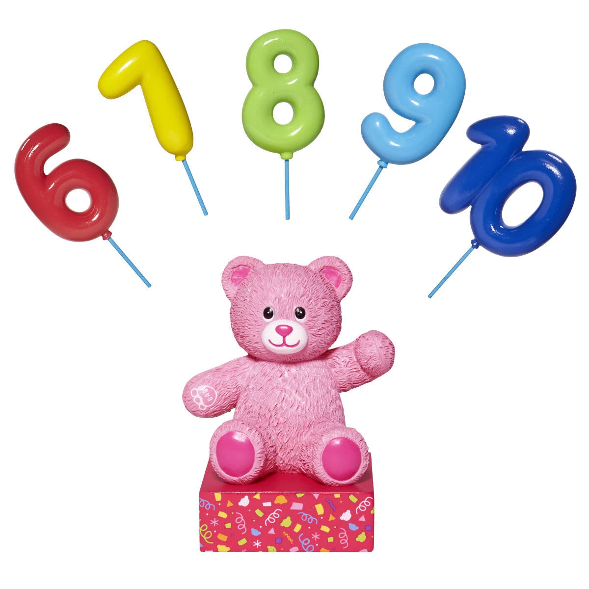 Build-A-Bear® Pink Bear Base with CeleBEARate Balloon Inserts (6-10) - US 8486