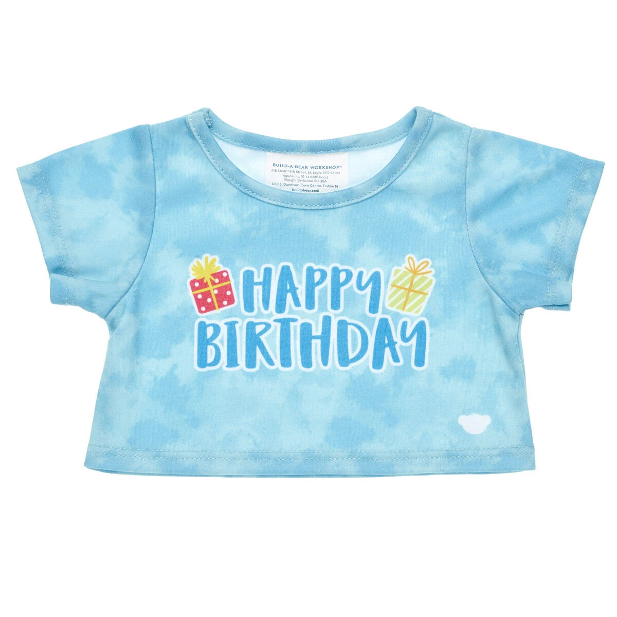 Blue Tie-Dye Birthday T-Shirt for Plush Toys | Build-A-Bear® - US 6292