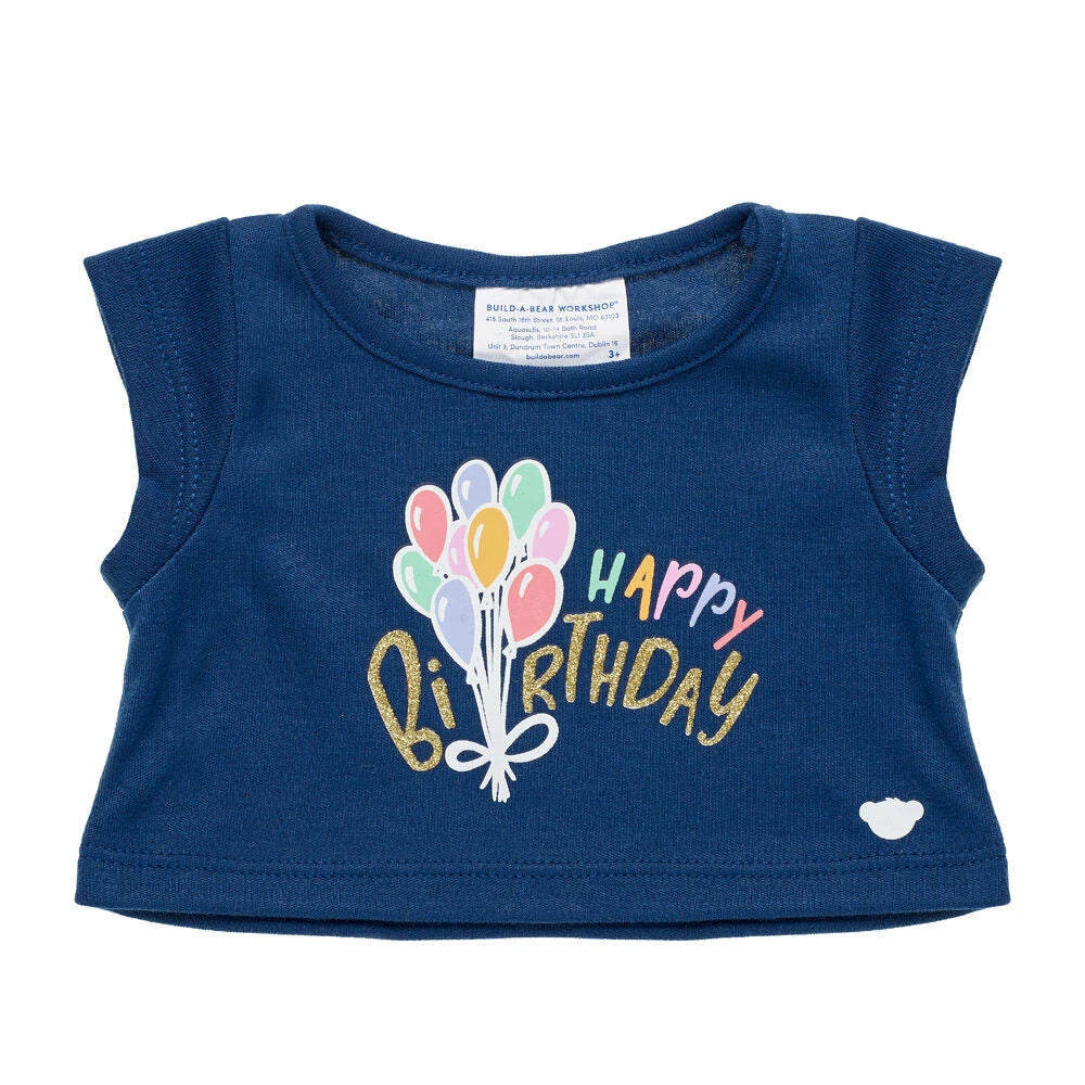 Birthday Balloons T-Shirt for Stuffed Animals | Build-A-Bear® - US 0584