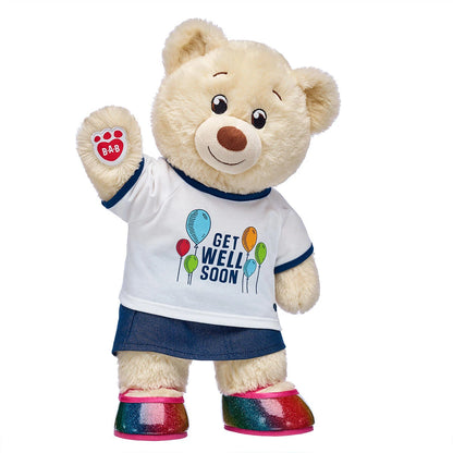 Cream Colored Teddy Bear Get Well Soon Gift Set | Build-A-Bear® - US 4394