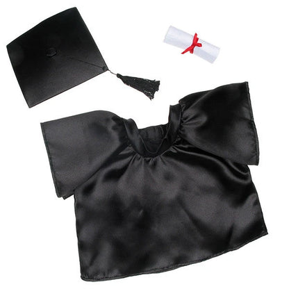 Happy Hugs Teddy Bear Black Graduation Gown Gift Set | Build-A-Bear® - US 1037