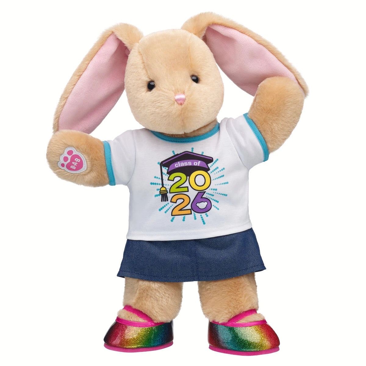 Pawlette Bunny Plush Class of 2026 Graduation Gift Set | Build-A-Bear - US 0619