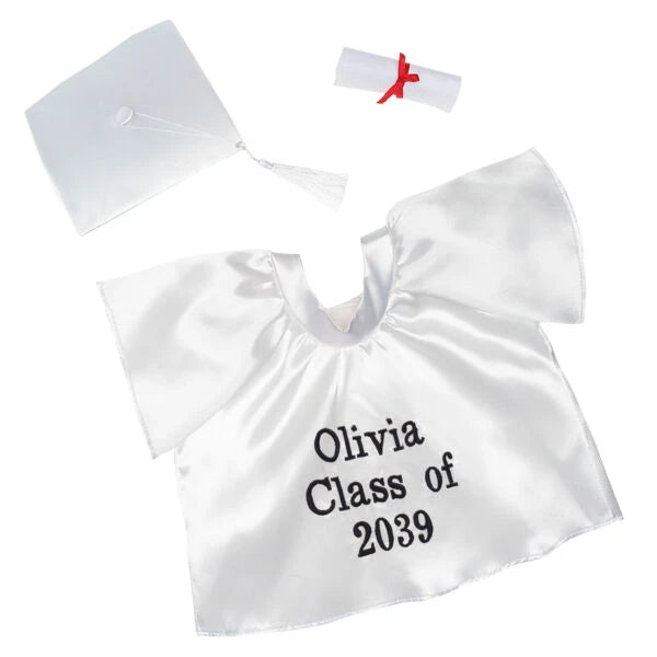 Personalized Embroidered White Graduation Set | Build A Bear - US 5980