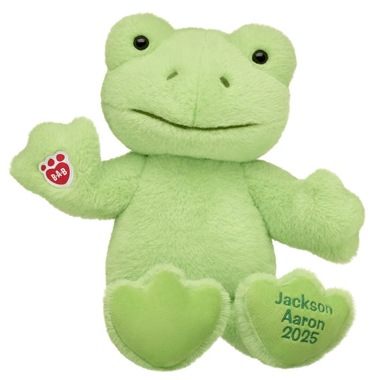 Personalized Embroidered Green Frog Plush Toy | Build-A-Bear® - US 7250