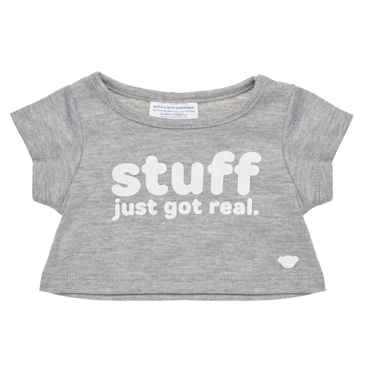 "Stuff Just Got Real" T-Shirt for Plush Toys | Build-A-Bear® - US 5067