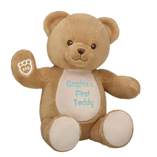 Embroidered Baby Brown Teddy Bear | Build-A-Bear® - US 0591
