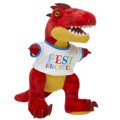 Red Raptor Stuffed Animal "Best Brother" Gift Set | Build-A-Bear® - US 3523