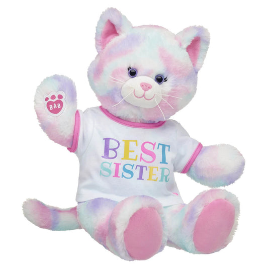 Pastel Swirl Kitty Stuffed Animal "Best Sister" Gift Set | Build-A-Bear® - US 7404
