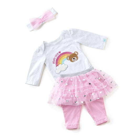 Pink Baby Tutu Outfit - Size 9 Months | Build-A-Bear® - US 1091
