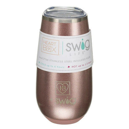 6 oz. HeartBox x Swig Life Stemless Flute | Build-A-Bear® - US 1180