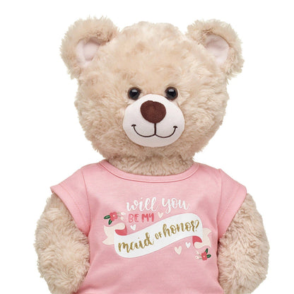 "Will You Be My Maid of Honor?" T-Shirt for Stuffed Animals | Build-A-Bear® - US 4751