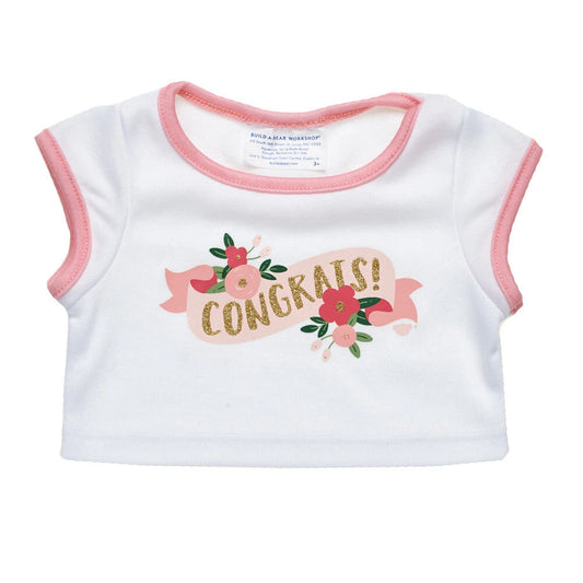 Floral Congrats T-Shirt for Stuffed Animals | Build-A-Bear® - US 3120