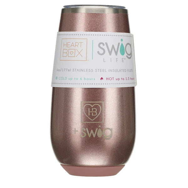 6 oz. HeartBox x Swig Life Stemless Flute | Build-A-Bear® - US 1180