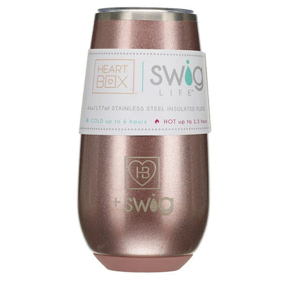 6 oz. HeartBox x Swig Life Stemless Flute | Build-A-Bear® - US 1180