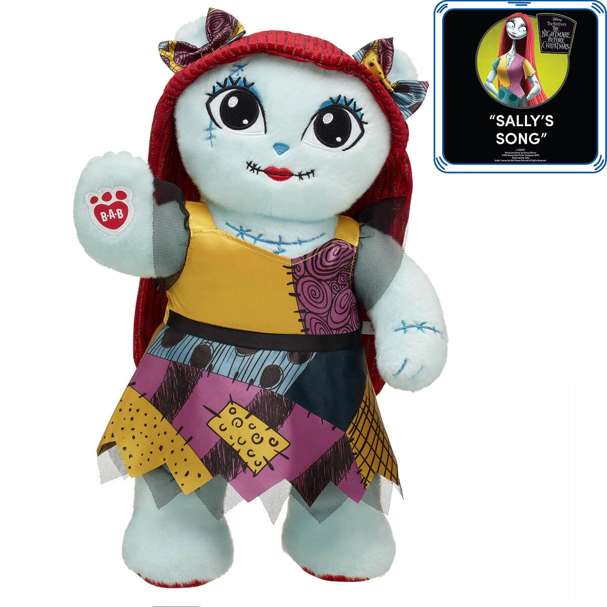 Online Exclusive Disney Tim Burton's The Nightmare Before Christmas Sweet Sally Plush Gift Set with Sound | Build-A-Bear® - US 6682