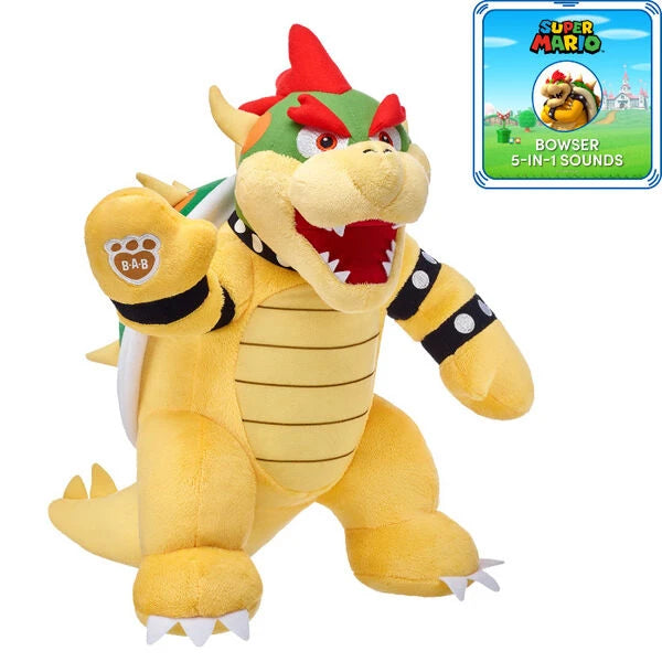 Super Mario Bowser Plush w/ 5-in-1 Sound | Build-A-Bear - US 4553
