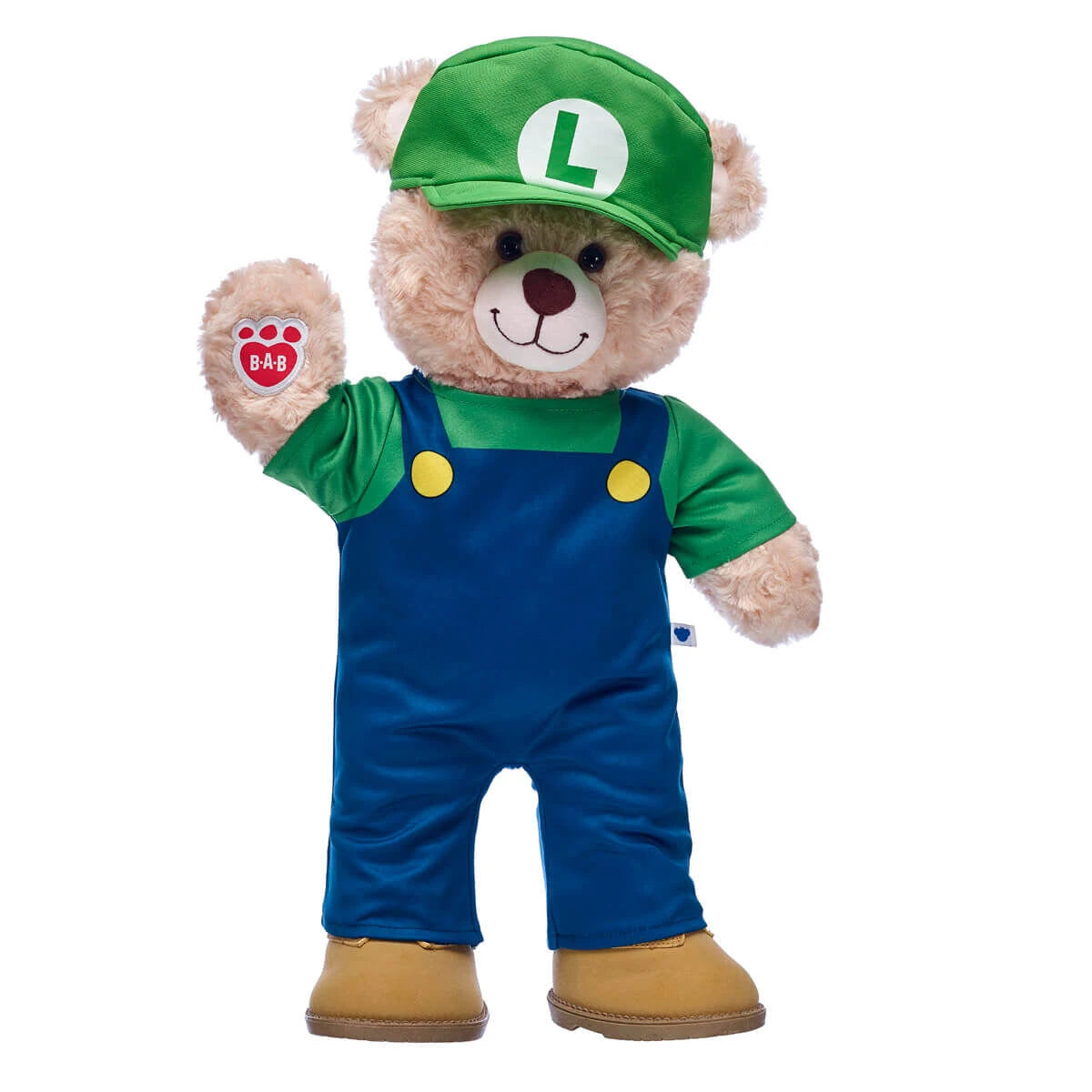 Super Mario Luigi Costume | Build-A-Bear - US 6347