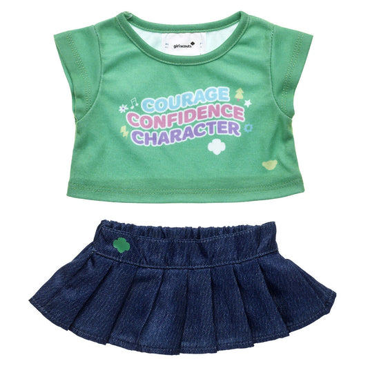 Girl Scout Denim Skirt Set | Build-A-Bear - US 1487