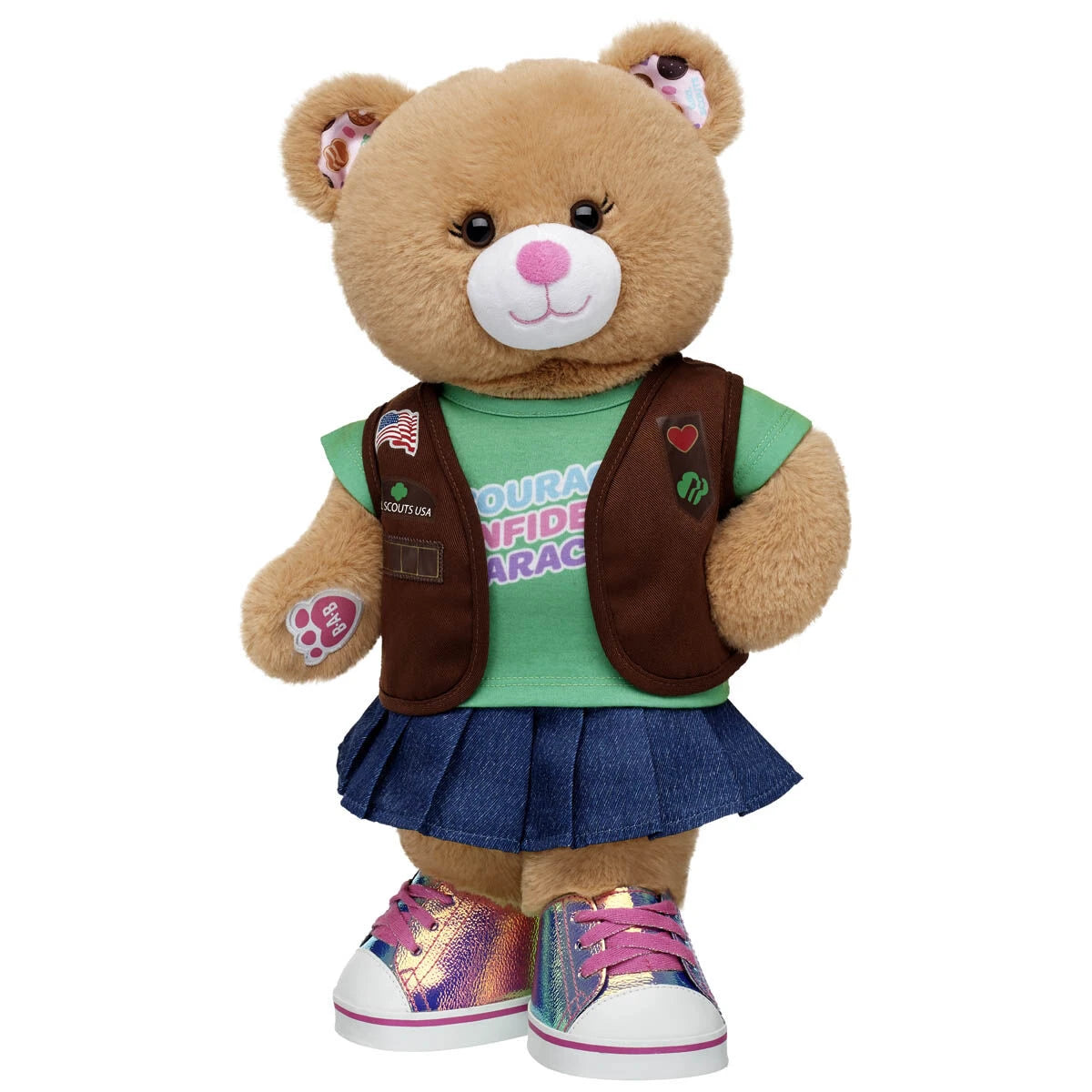 Girl Scout Cookie Teddy Bear Brownie Gift Set | BAB - US 6917