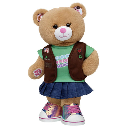 Girl Scout Cookie Teddy Bear Brownie Gift Set | BAB - US 6917