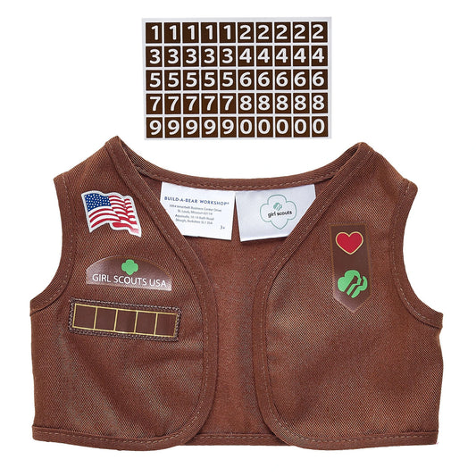 Girl Scout Brownie Uniform Vest for Stuffed Animals | Build-A-Bear® - US 5242