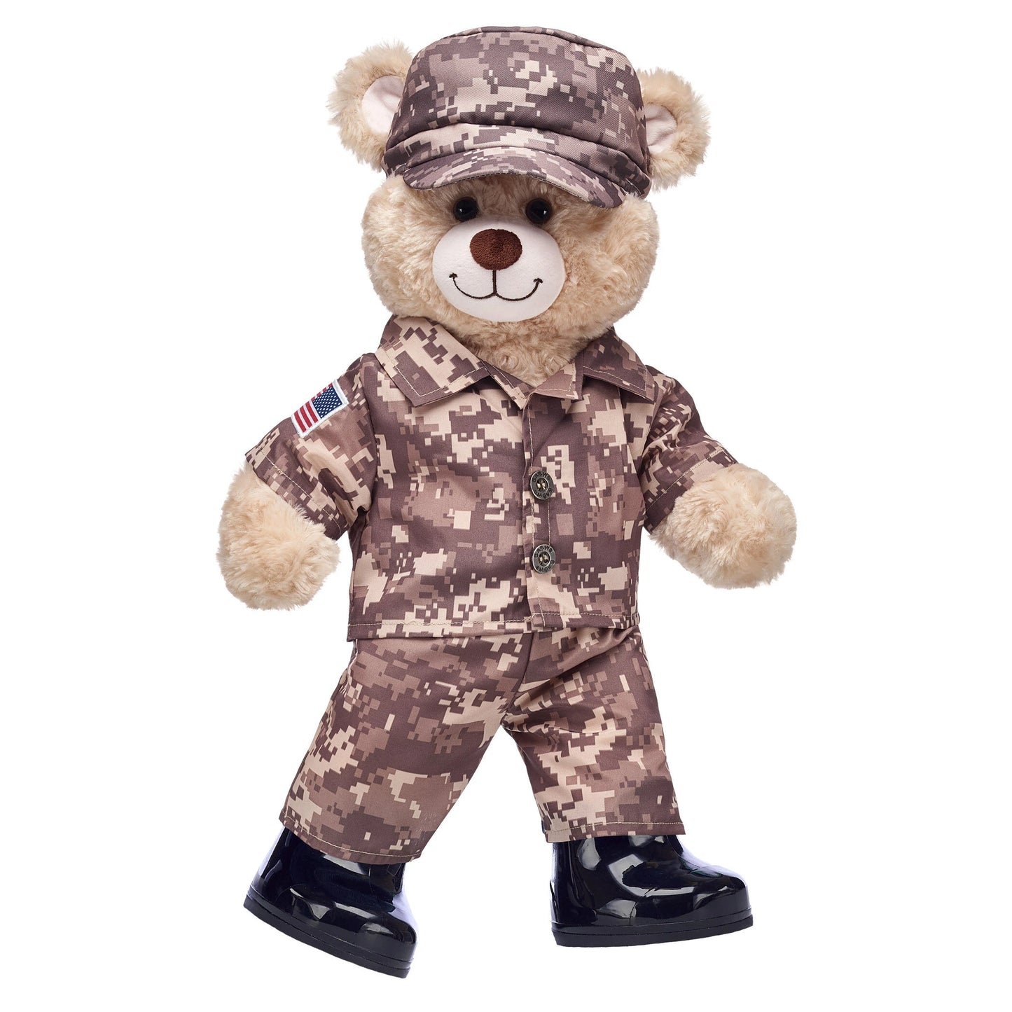 Happy Hugs Teddy Bear Khaki Camo Gift Set | Build-A-Bear® - US 2235