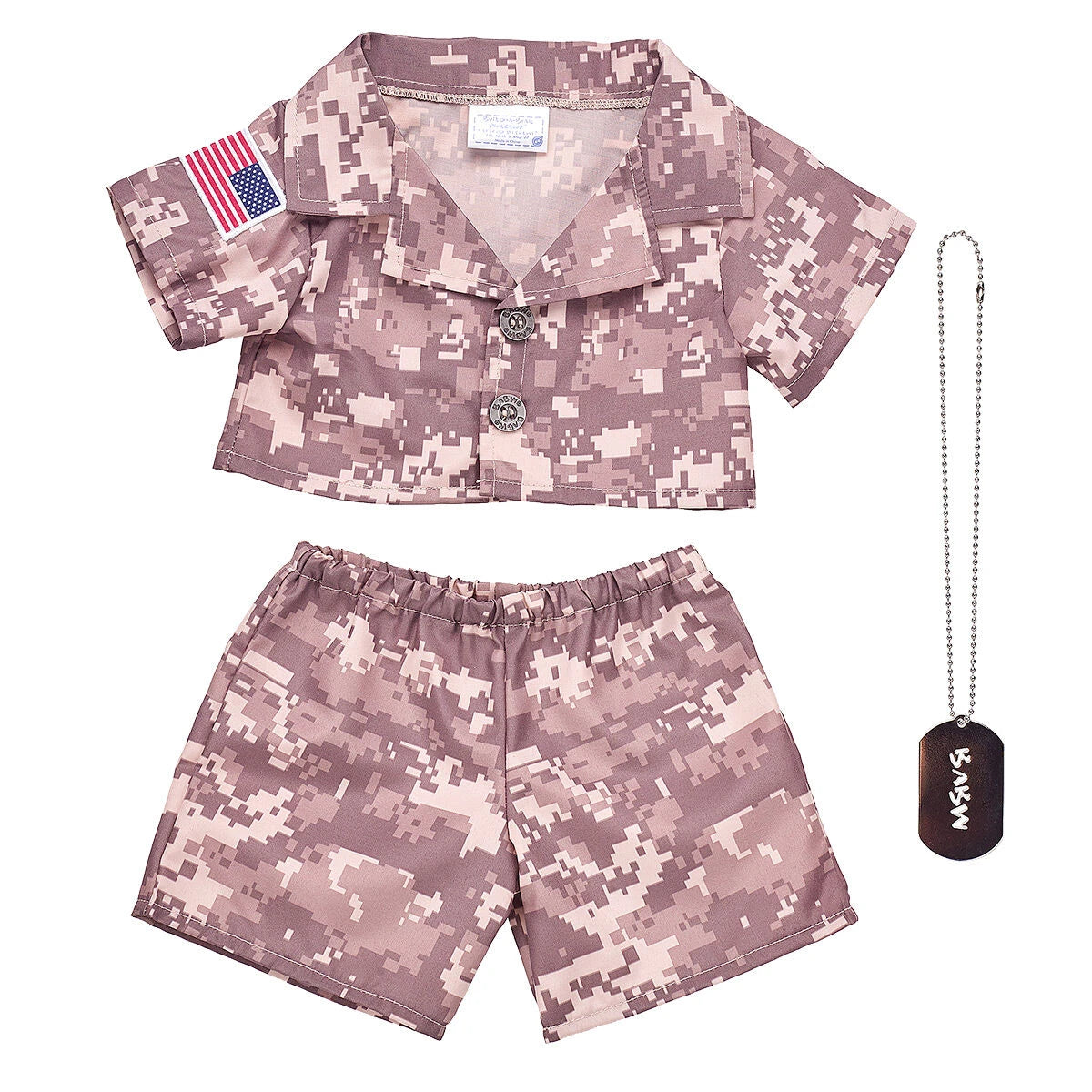 Happy Hugs Teddy Bear Khaki Camo Gift Set | Build-A-Bear® - US 2235