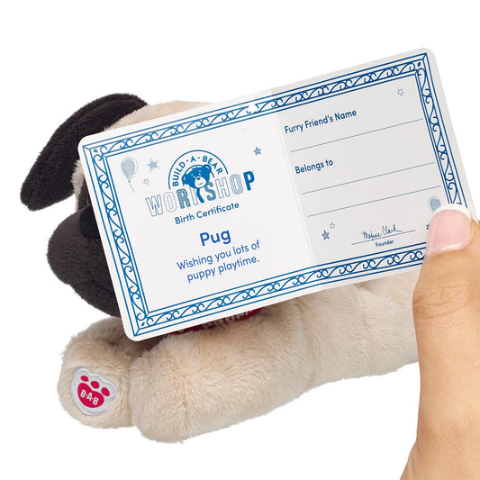 Build-A-Bear Mini Beans Promise Pets Pug Stuffed | BAB - US 7709