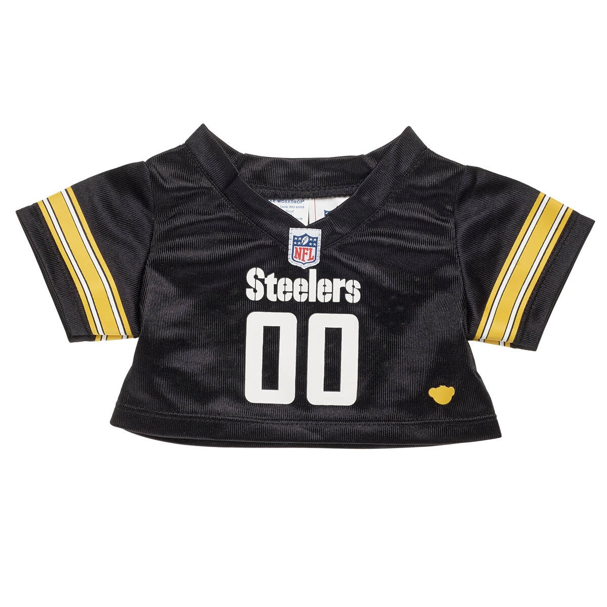 Pittsburgh Steelers Happy Hugs Teddy Bear Hat &amp; Football Set - US 4225