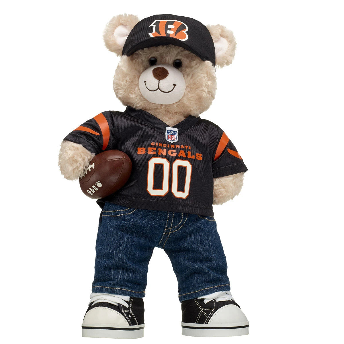 Cincinnati Bengals Happy Hugs Teddy Bear Football Gift Set - US 0610