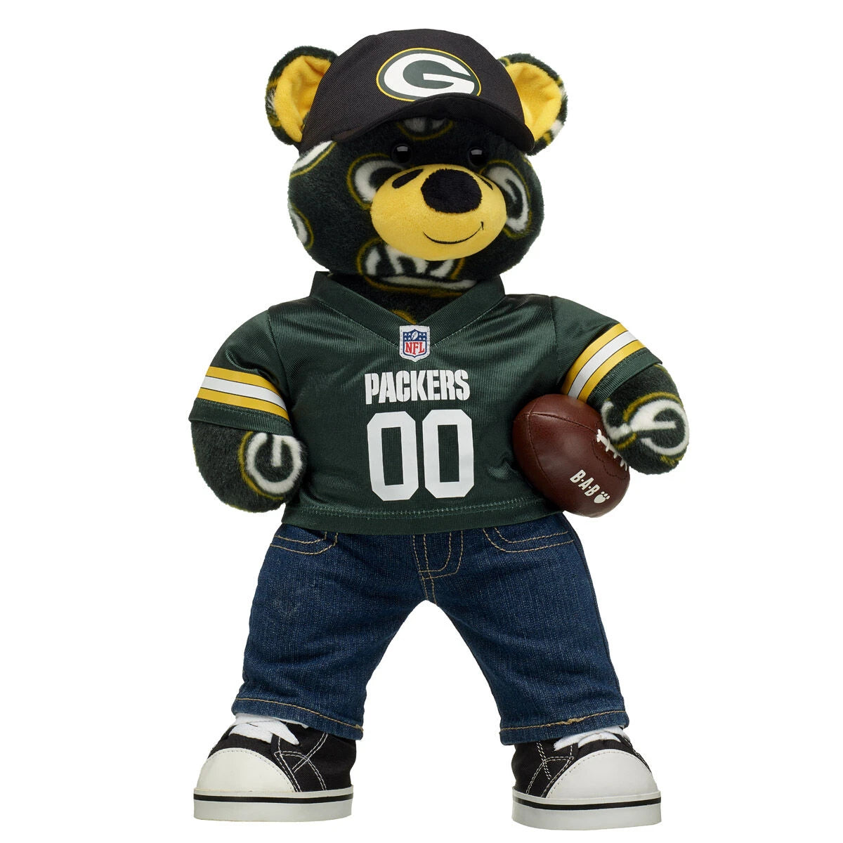 Green Bay Packers Fan Hat Teddy Bear Gift Set - US 3967