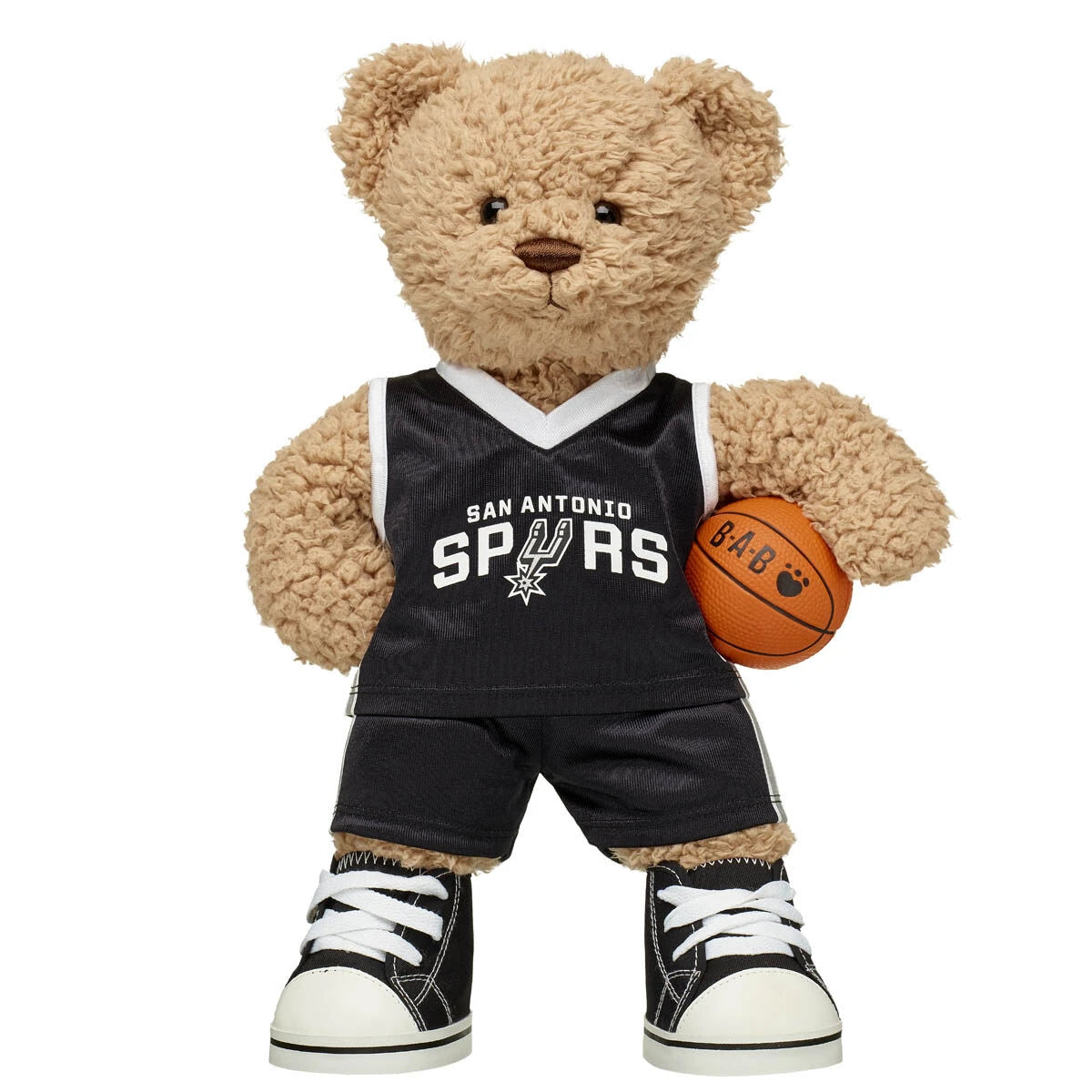 Timeless Teddy Bear San Antonio Spurs Basketball Gift Set | Build-A-Bear® - US 6261