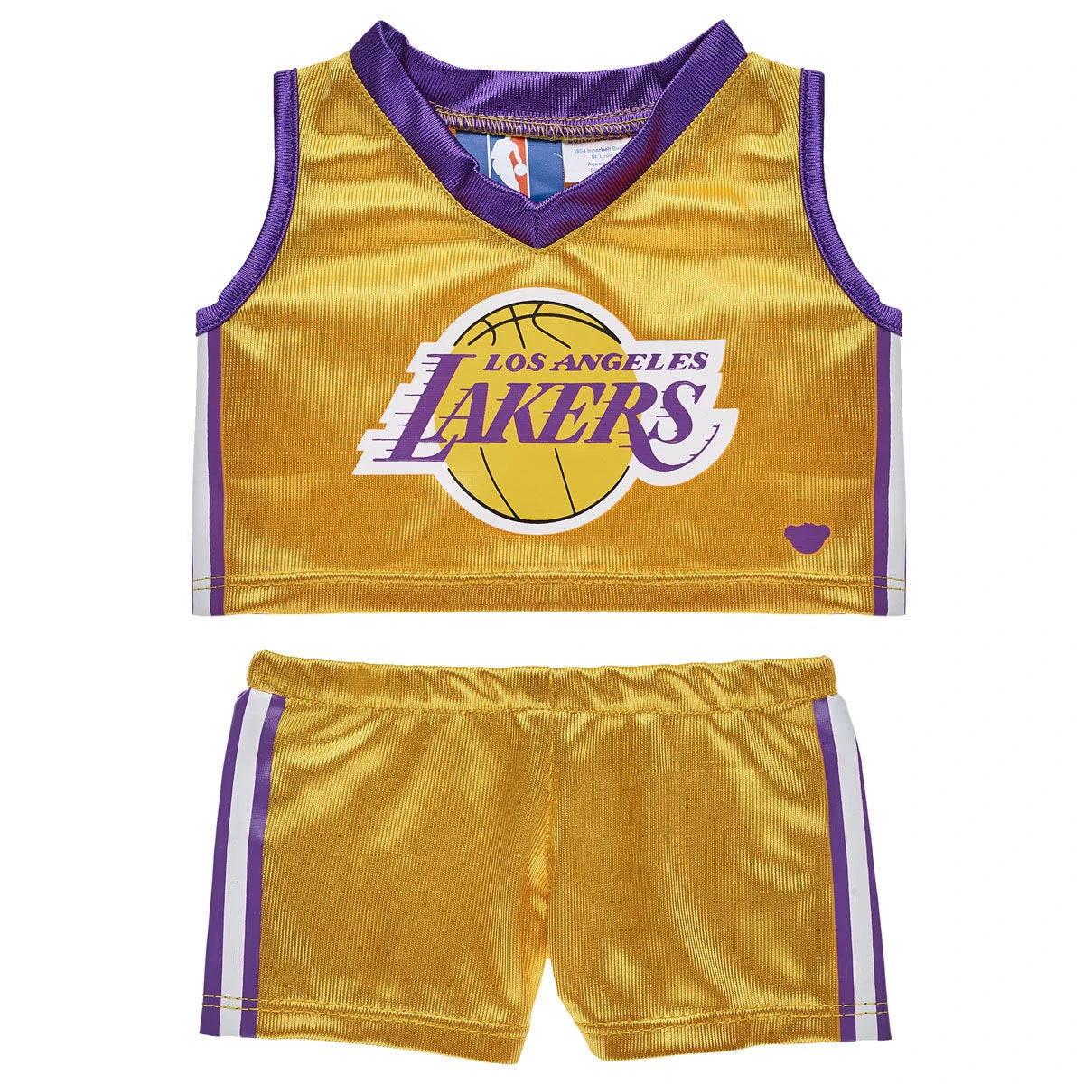 Los Angeles Lakers Happy Hugs Teddy Bear Basketball Gift Set | Build-A-Bear® - US 6637